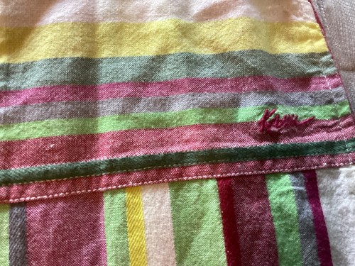 Kavu True Outdoor Wear cotton multicolored Stripe Long Button Down Skirt sz M - Picture 4 of 6