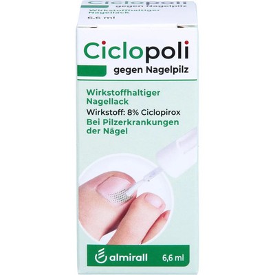 CICLOPOLI gegen Nagelpilz wirkstoffhalt.Nagellack 6,6 ml PZN 08907142