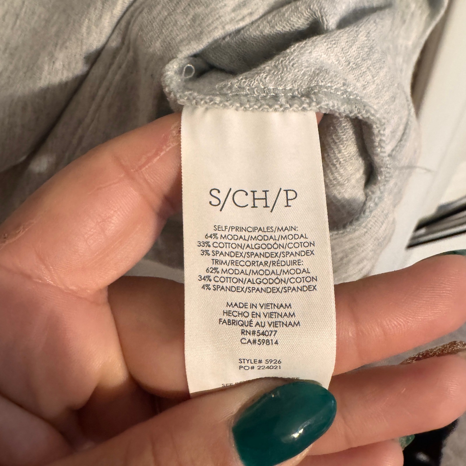 Cabi Womens Cap Sleeve Gray Elevated Basic Tee SZ… - image 3