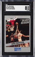 1991 STAR EQUAL THE SILVER SEASON #5 ARTIS GILMORE SGC 8