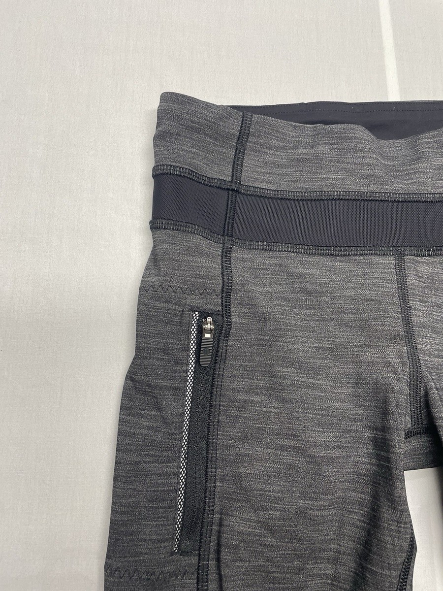 LULULEMON Inspire Tight II Mid-Rise Leggings Size 2 Gray Athletic X50416 View 2