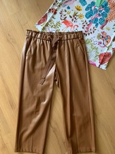 Pantalone Cambio Colette effetto pelle taglia 42 marrone come nuovo