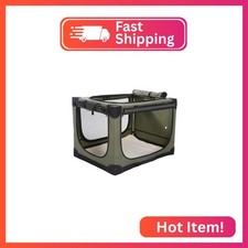 30 x 21 x 21 Inch Collapsible Soft Dog Crate for Dogs Up to 50 lbs, Portable Tra
