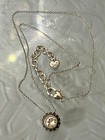 Brighton Jewelry Lot 2 Necklaces & 1 Pair Earrings Silver and Gold Tone — photo 4
