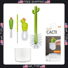 Boon Cacti Bottle Cleaning Brush Set - Includes Bottle Brush, Nipple Brush,