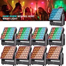 10x 360W LED Moving Head Wash Light RGBW DMX Beam Stage Lighting DJ Disco Show