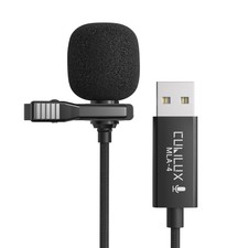 USB Microphone for Laptop, Plug-and-Play Unidirectional USB A Lavalier MIC, M...
