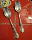 Gorham Lancaster Sterling Silver Youth 5 O'Clock Spoons 5 3/8" Set Of 2 NO MONO