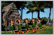 Vintage Hawaiian Hula Dancers Postcard Mike R...
