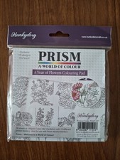 Prism A Year Of Flowers Colouring Pad.