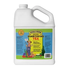 Wiggle Worm Pure Worm Castings Tea Organic Liquid Fertilizer Concentrate, 1 Gal