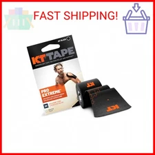 KT Tape, Pro Extreme Synthetic Kinesiology Athletic Tape, 20 Count, 10” Precut S