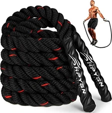 HPYGN Weighted Jump Rope – Heavy 2.8 lb/3.8 lb/5 lb for Men & Women Home Gym