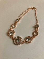 Rose gold jeweled bracelet