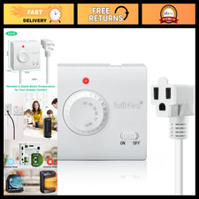 Adjustable Thermostat For Heating Cooling Led Indicator Compatible With Heat
