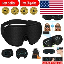 Cotton 3D Eye Mask - Adjustable, No Pressure & Ergonomic Design
