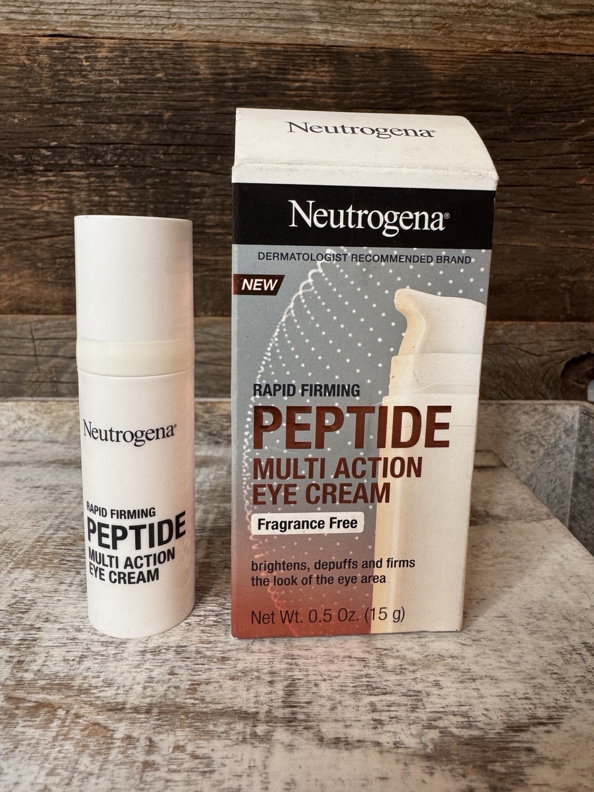 Neutrogena Rapid Firming Peptide Multi Action Eye Cream 1oz New Boxed Retired