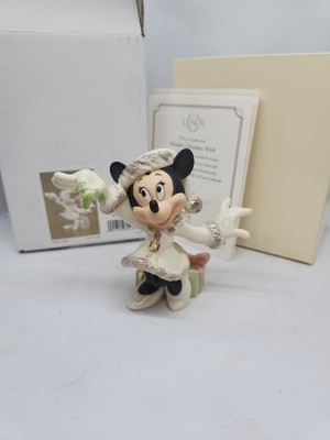 LENOX CLASSICS DISNEY MINNIE'S CHRISTMAS WISHES MOUSE NEW in BOX with COA