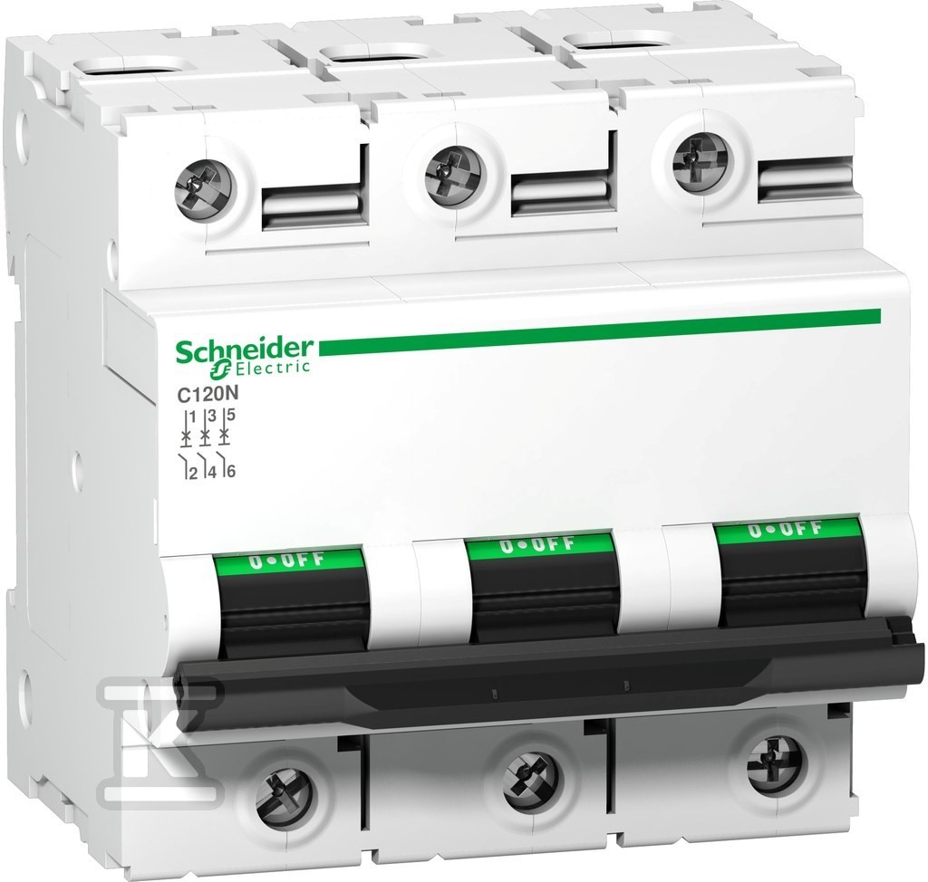 Schneider Electric Blanc Disjoncteur 100 A - C120n - 3P - Courbe C - 10 Ka - Image 2
