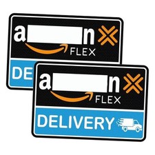 Car Magnets Flex Driver,2Pcs Heavy Duty Reflective Flex Delivery Driver Blue