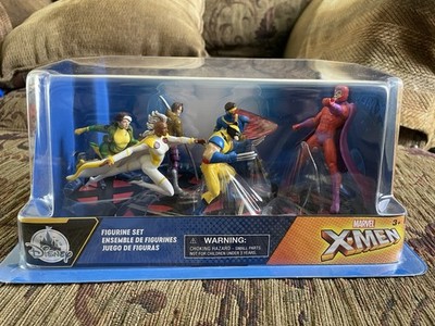 Disney MARVEL  X-MEN Figurine Set NIP Magneto Storm Wolverine Rogue Gambit Cyclo