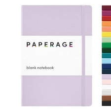 Blank Journal Notebook, , 160 Pages, Medium 5.6 in x 8 in Lavender D. Blank