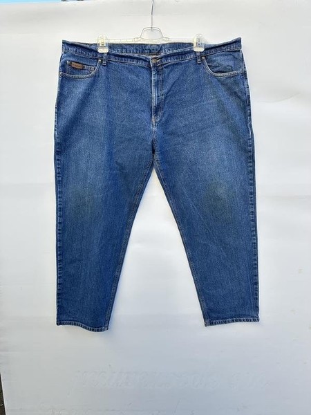 Men Farah Jeans Navy Denim 7XL