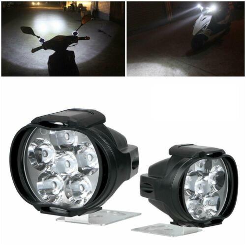 2pcs Car Motorcycle Headlight Spot Fog Lights 6 LED QUALITY Head Lamp HIGH ^HOT - Afbeelding 1 van 13