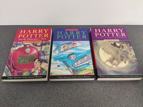 Harry Potter 3 Book Box Set 1-3 Paperback Books J K Rowling ~ Bloomsbury - Imagen 11 de 18