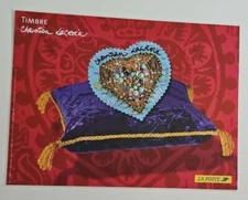 Collection advertising poster LA POSTE stamps CHRISTIAN LACROIX 40.5/30.5 cm