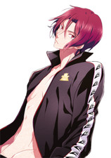 Rin Matsuoka ¡Libre! Calcomanía de anime resistente a la intemperie Iwatobi Swim Club 6" T27