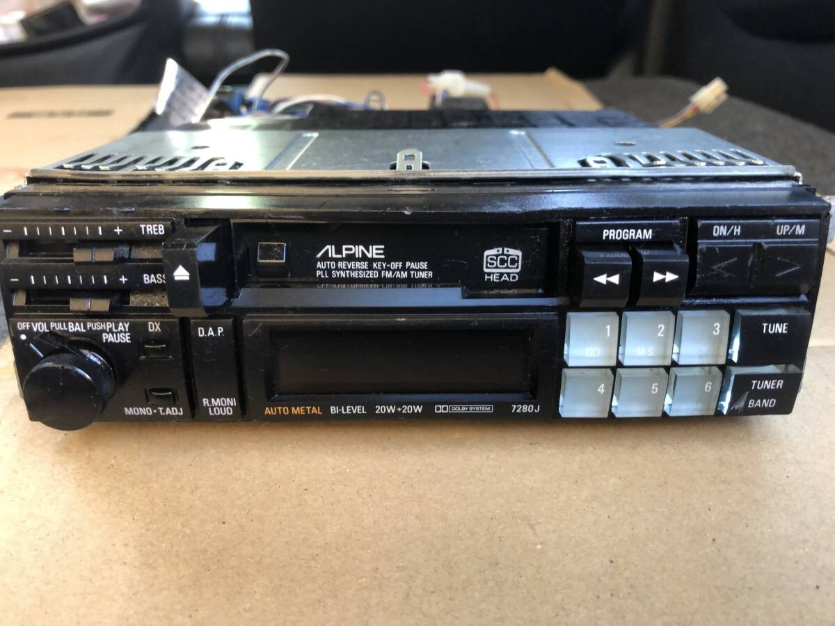 ALPINE 7280J ヘッドユニット実動品 ALPINE 7280J ヘッドユニット実動品 【公式通販】