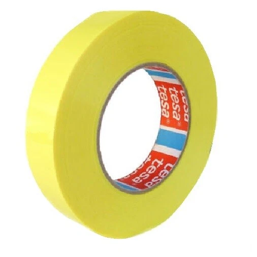 Tesa 4289 Felgenband gelb Strapping Tape no Notubes 66m Lang Tubeless 6-100mm - Bild 2 von 3