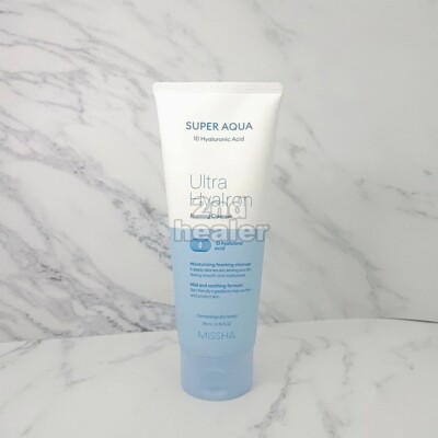 MISSHA Super Aqua Ultra Hyalron Foaming Cleanser 200ml Deep-Cleansing K-Beauty