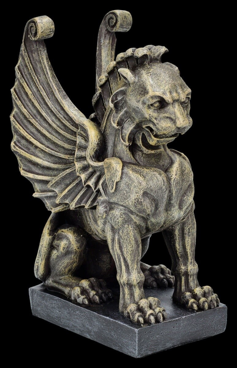 Gargoyle Figure - Lion Guardian - Guardian Decor Gothic Gift Threshold