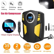 Car Air Tire Pump Inflator Compressor Digital Electric Auto Portable 150PSI 12V