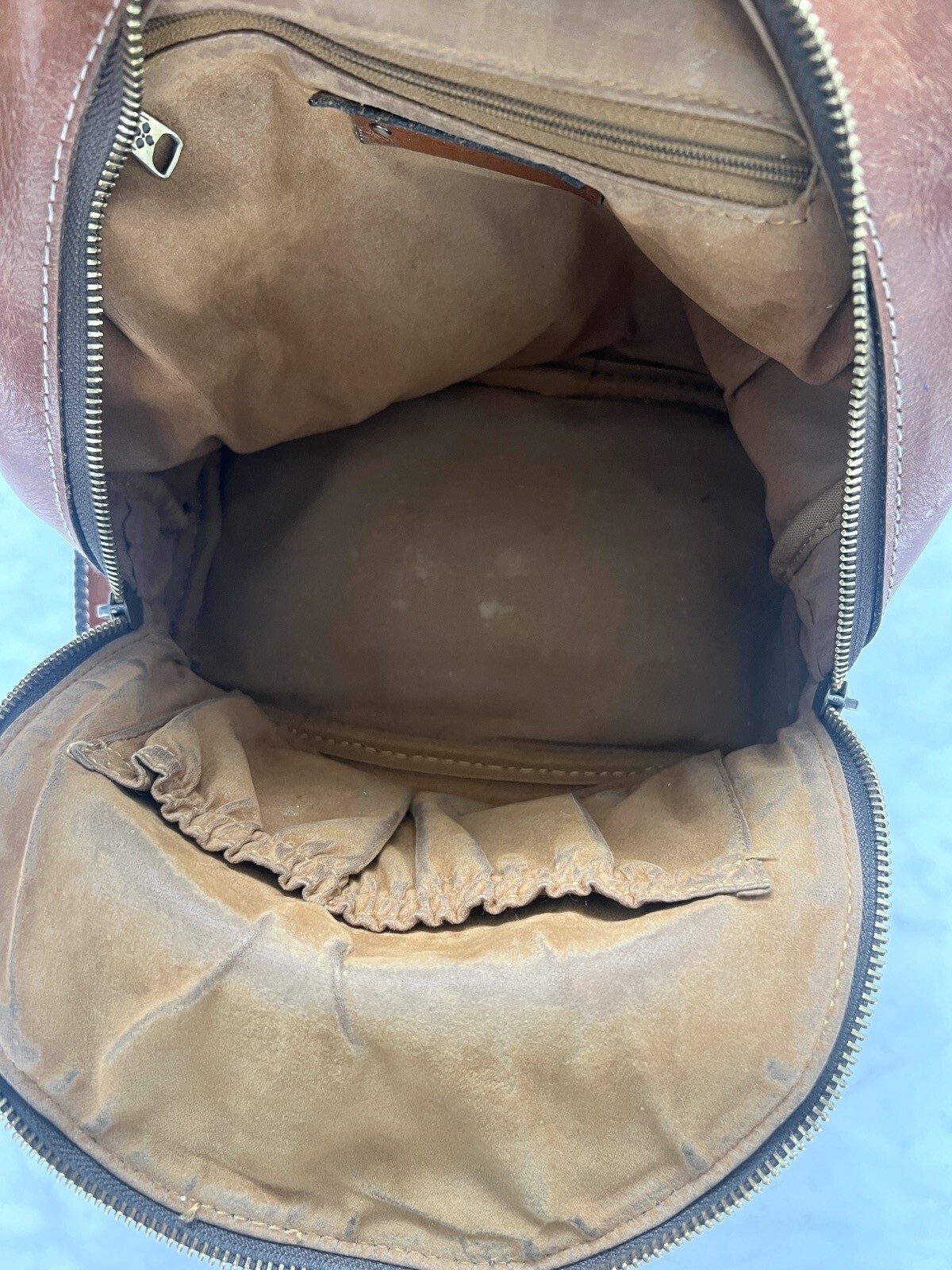 Patricia Nash Heritage Leather Alencon Backpack Distressed Worn eBay