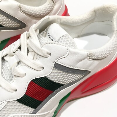 Gucci Rhyton Epilogue Sneaker -White / Red Textile -Mens US  display picture 2