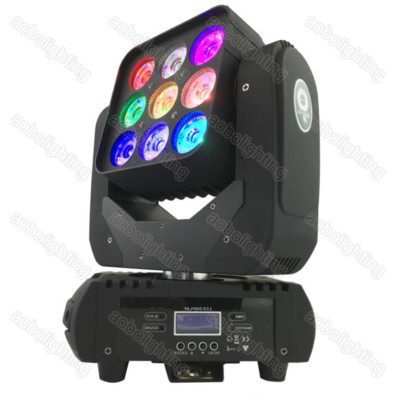 9 Eyes 9*10W RGBW Disco LED Matrix Moving Head Light 3x3 Matrix beam movinghead