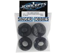 JCONCEPTS 4023-02 Tusk 1.0" Micro Crawler Tires (4) (Green) SCX24 HH