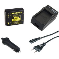 Batteria Patona + caricabatteria casa/auto per Panasonic Lumix DMC-GF5