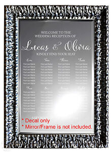 Custom Wedding Seating Chart