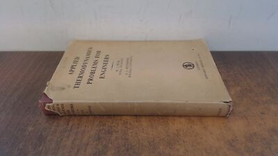 Applied Thermodynamics Problems For Engineers, W.J. Peck, Edward 