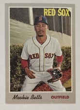 MOOKIE BETTS 2019 Topps Heritage - 1970 Cloth Stickers #6 of 30 Red Sox All-Star