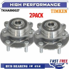 2WD Timken Front Wheel Hub Bearing Assembly Pair For Infiniti G35 2003-09 350Z