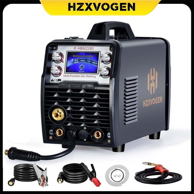 5-IN-1 200A Aluminium Schweißgerät mit Flux Fülldraht- Mig/ Mag/ Tig/ MMA/ARC