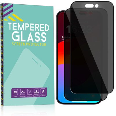For iPhone 16 Pro Max 15 14 13 Privacy Anti-Spy Tempered Glass Screen Protector