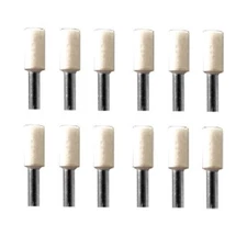 BesQual FG 1.60mm White Mounted Stone, Fine, Cylinder, 12/Pk