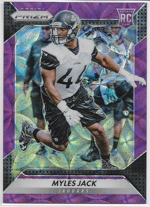2016 Panini Prizm MYLES JACK RC No. 295 Purple Scope Prizm #'d 26/99