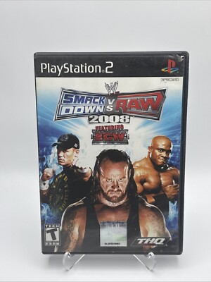 WWE SmackDown vs Raw 2008 PS2 PlayStation 2 Complete CIB Tested Working